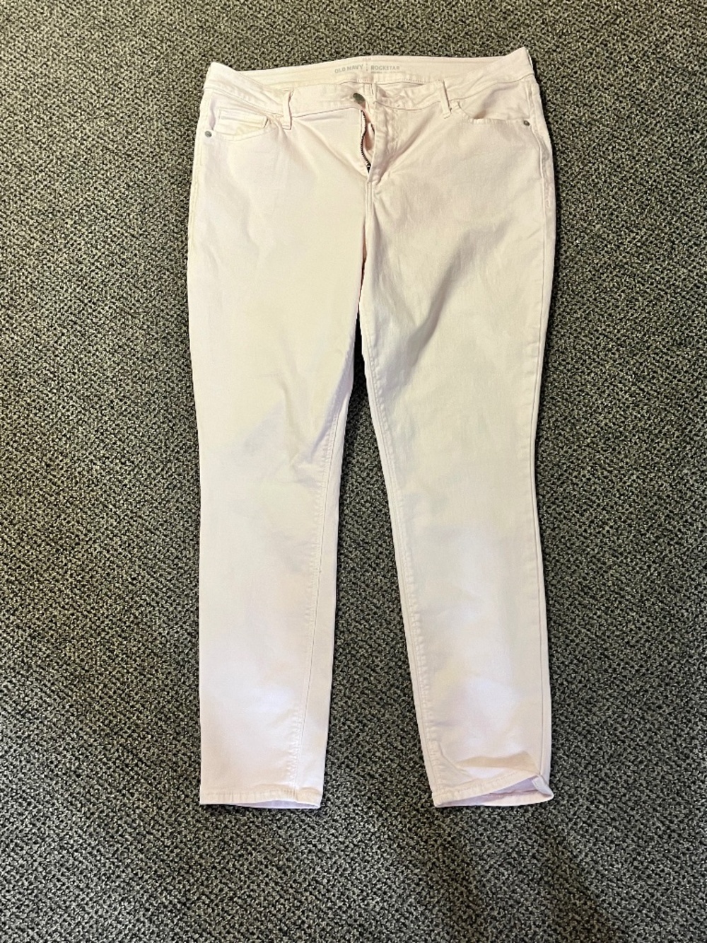 Women's Old Navy Pink Jeans Pants Size 14 Rockstar Mid-Rise - Normcore